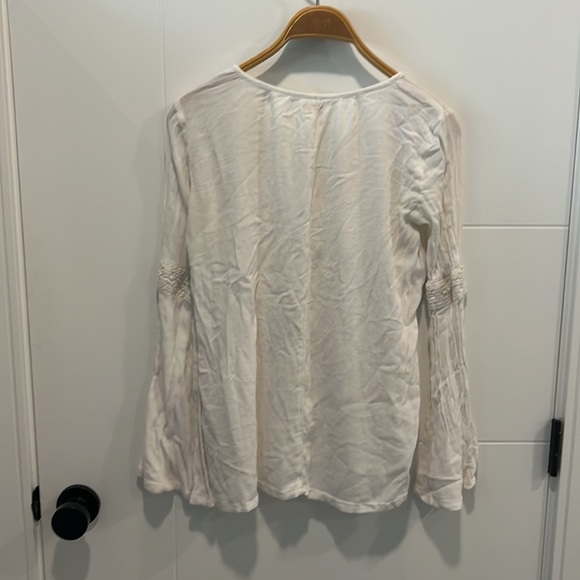 Hollister off white tunic / flowy hippy shirt size small - Picture 8 of 10